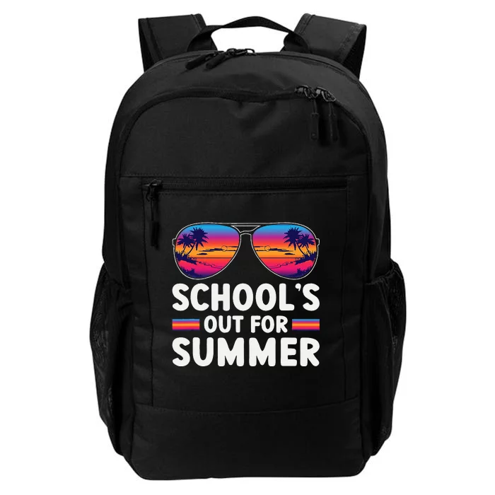 Last Day Of School Retro Schools Out For Summer Teacher Daily Commute Backpack