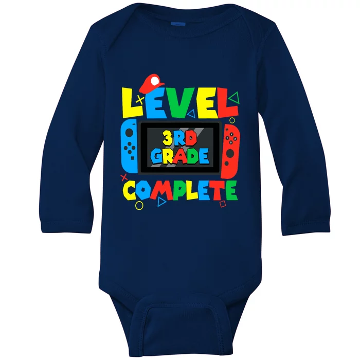 Last Day Of 3rd Grade Boy Graduation Gift End Of School Year Baby Long Sleeve Bodysuit