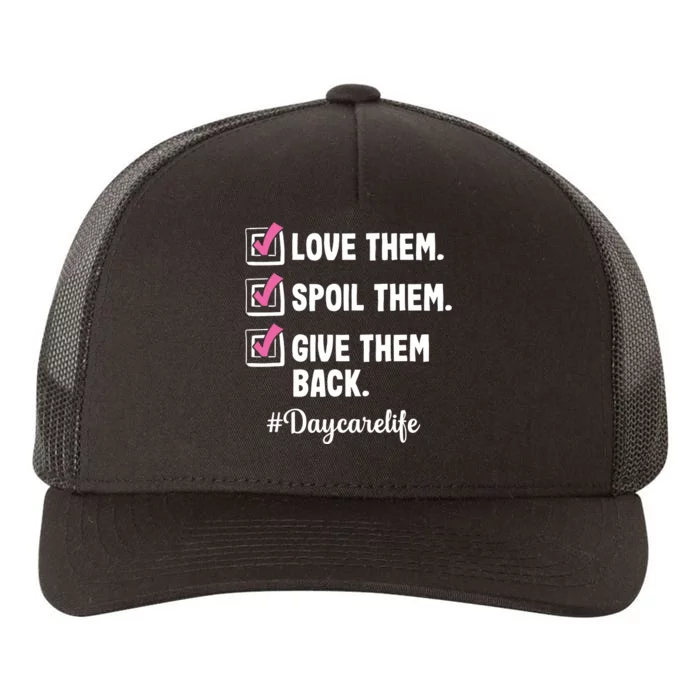 Love Daycare Provider Childcare Teacher Appreciation Yupoong Adult 5-Panel Trucker Hat