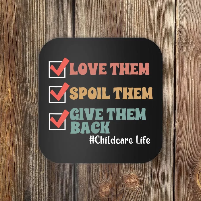 Love Daycare Provider Childcare Teacher Appreciation Coaster