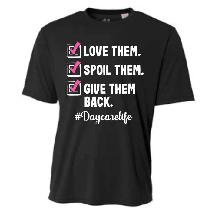 Love Daycare Provider Care Teacher Appreciation Gift Cooling Performance Crew T-Shirt