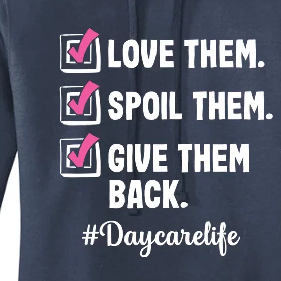 Love Daycare Provider Care Teacher Appreciation Gift Women's Pullover Hoodie