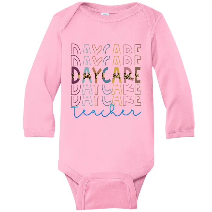 Love Daycare Provider Childcare Teacher Appreciation Gifts Baby Long Sleeve Bodysuit