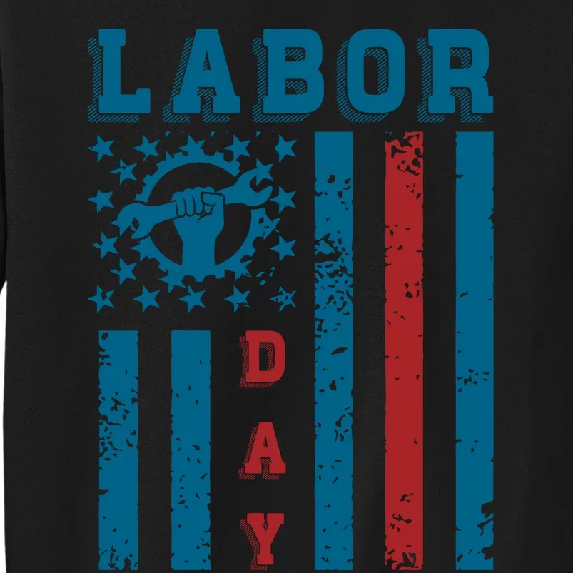 Labor Day Patriotic Graphic Sweatshirt