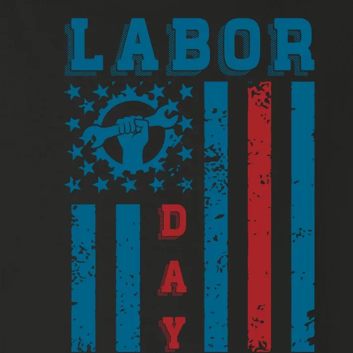 Labor Day Patriotic Graphic Toddler Long Sleeve Shirt