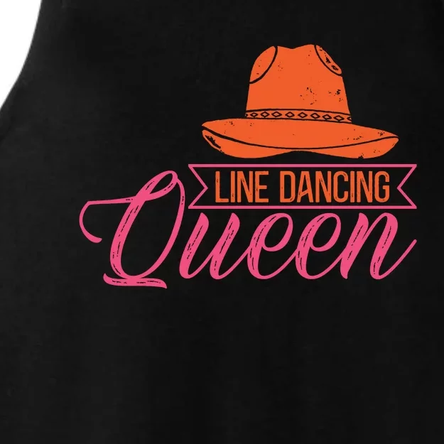 Line Dancing Queen T Ladies Tri-Blend Wicking Tank