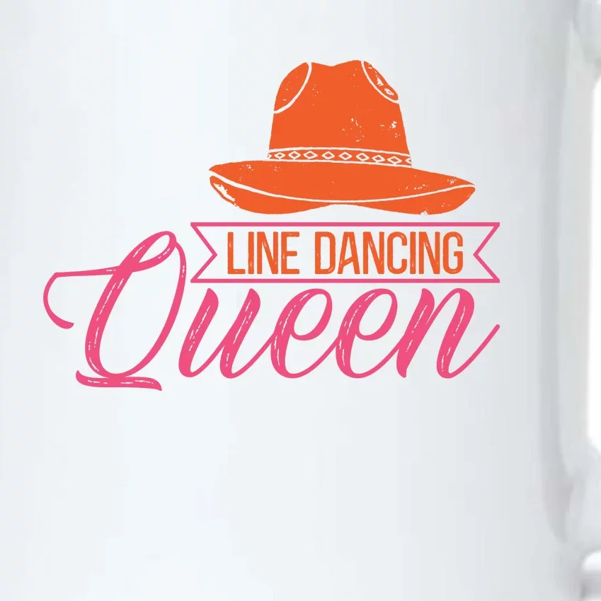 Line Dancing Queen T Black Color Changing Mug