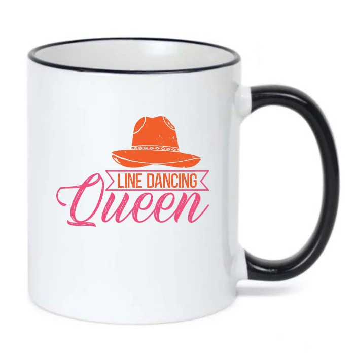 Line Dancing Queen T Black Color Changing Mug