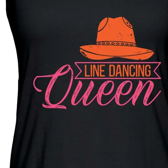 Line Dancing Queen T Ladies Essential Flowy Tank