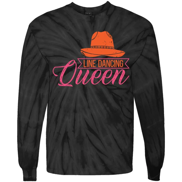 Line Dancing Queen T Tie-Dye Long Sleeve Shirt