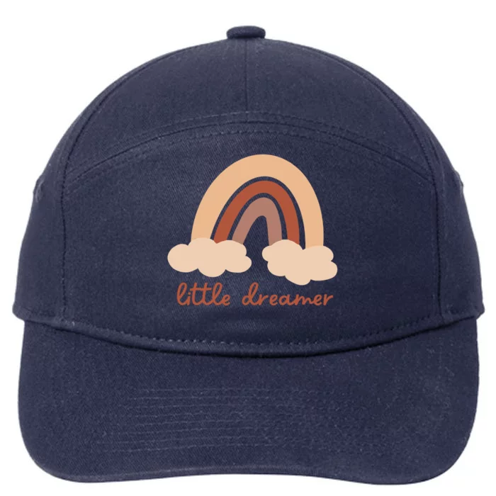 Little Dreamer Rainbow Cute Gift 7-Panel Snapback Hat