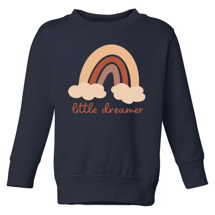 Little Dreamer Rainbow Cute Gift Toddler Sweatshirt