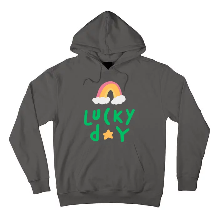 Lucky Day Rainbow Star St Patrick's Day Tall Hoodie