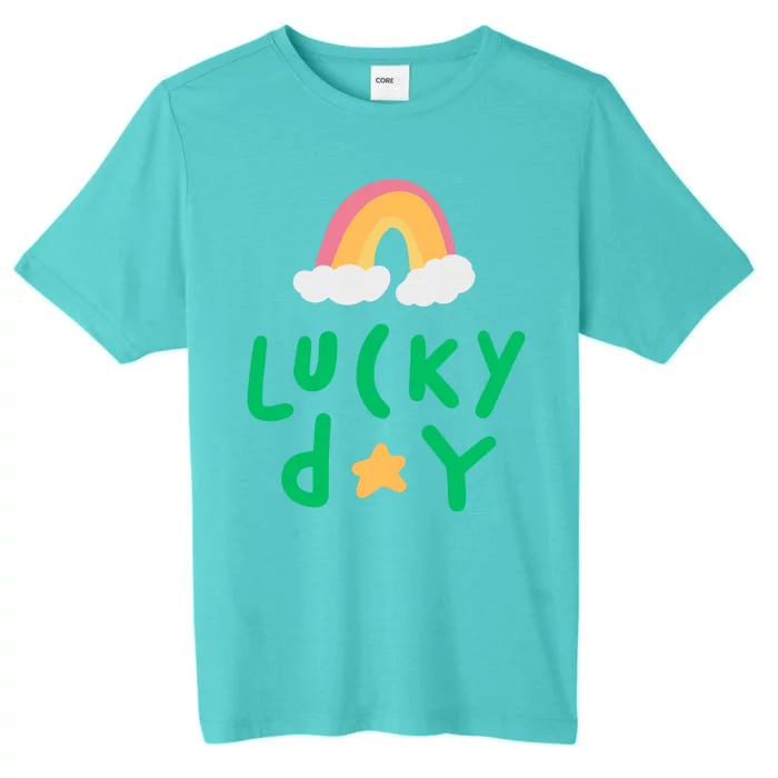 Lucky Day Rainbow Star St Patrick's Day ChromaSoft Performance T-Shirt