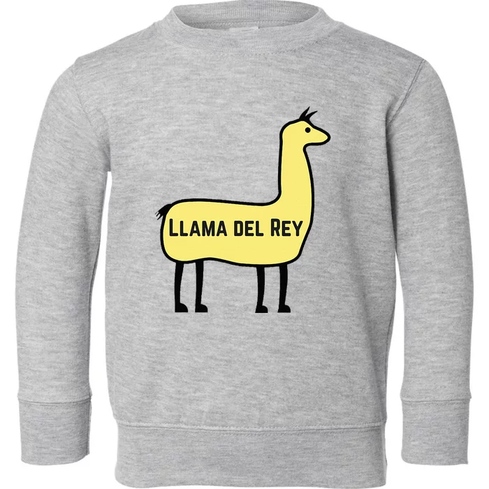 Llama Del Rey Lana Funny Music Animal Toddler Sweatshirt