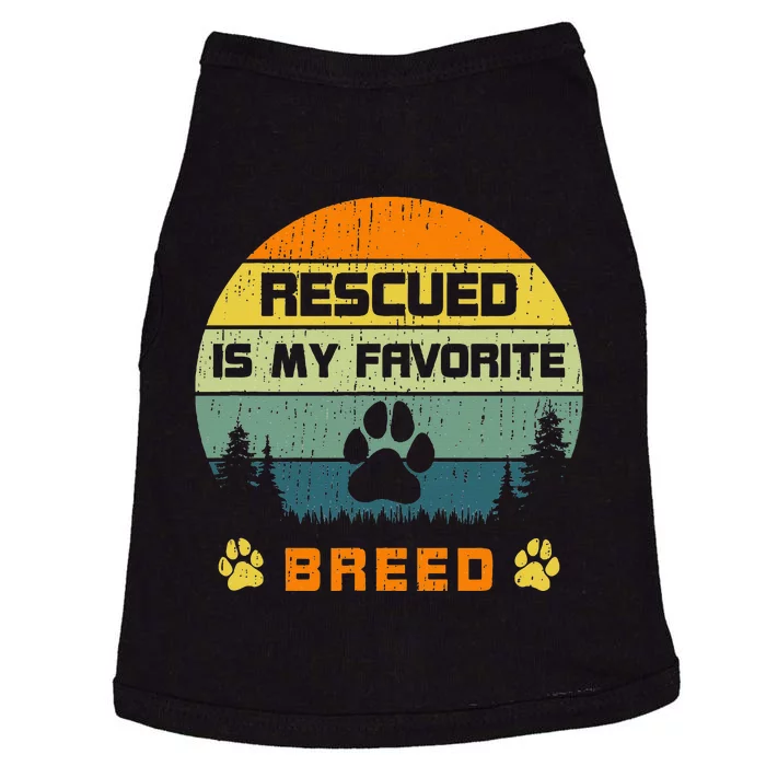 Love Dogs Rescue Rescued Is My Favorite Breed Vintage Paw Doggie Tank