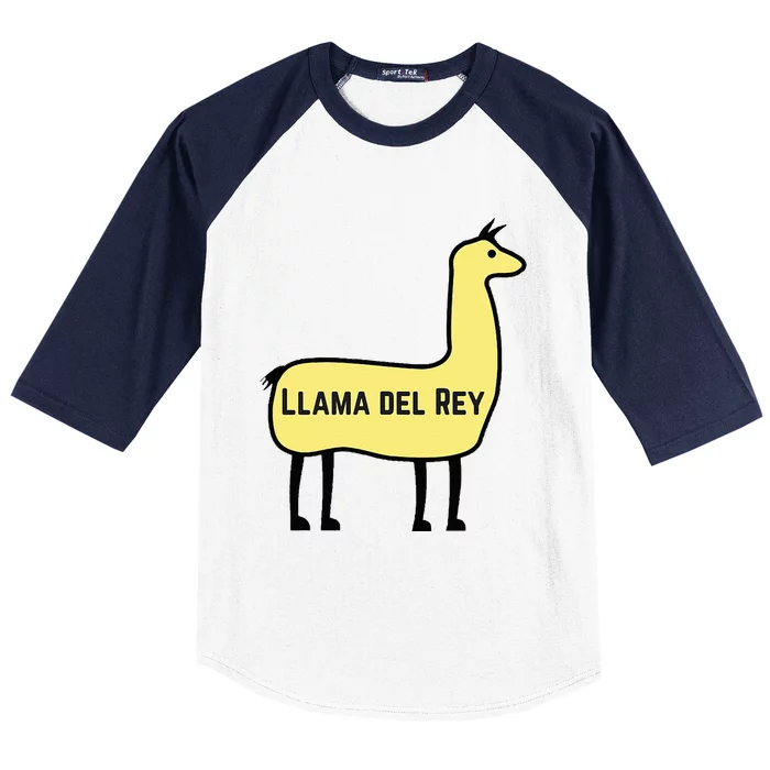 Llama Del Rey Lana Funny Music Animal Baseball Sleeve Shirt