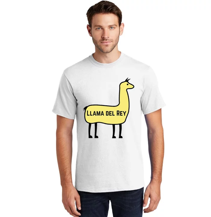 Llama Del Rey Lana Funny Music Animal Tall T-Shirt