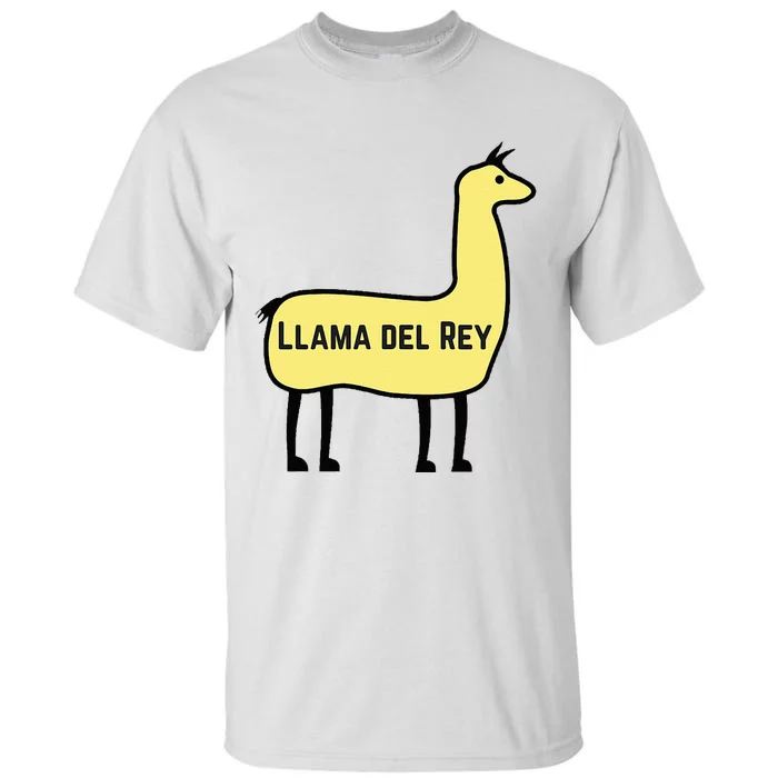 Llama Del Rey Lana Funny Music Animal Tall T-Shirt