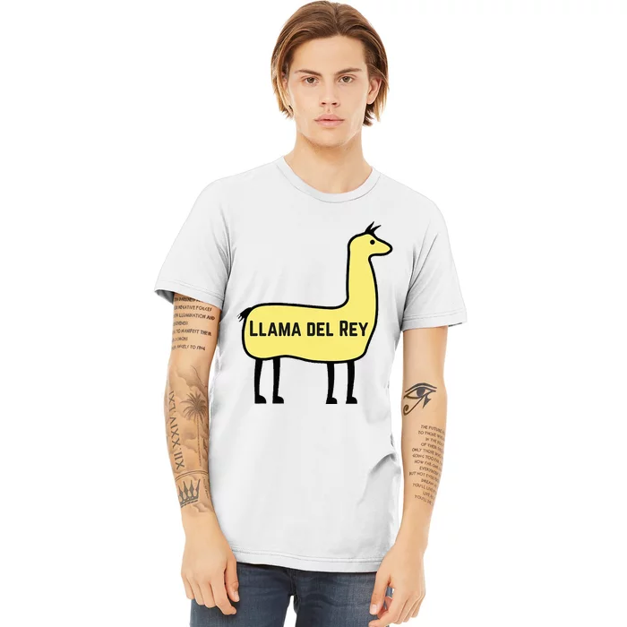 Llama Del Rey Lana Funny Music Animal Premium T-Shirt