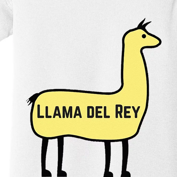 Llama Del Rey Lana Funny Music Animal Baby Bodysuit