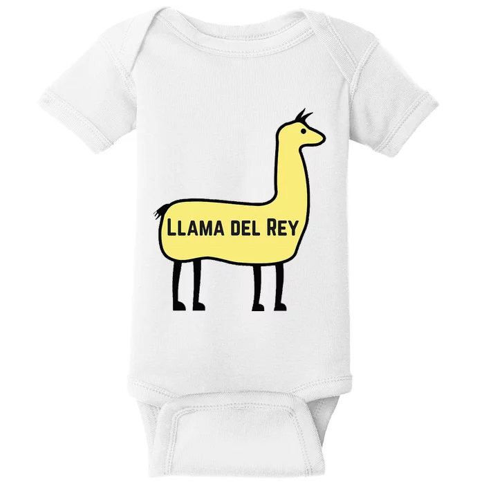 Llama Del Rey Lana Funny Music Animal Baby Bodysuit