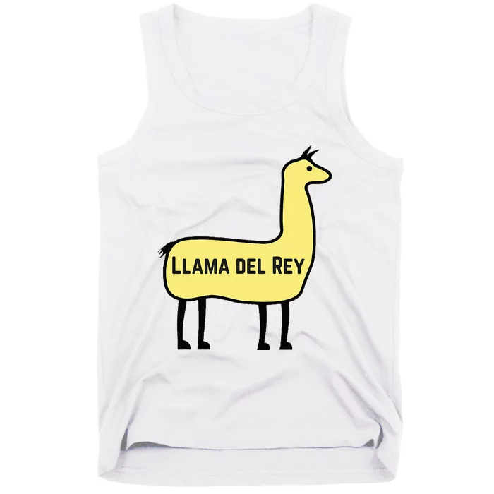 Llama Del Rey Lana Funny Music Animal Tank Top