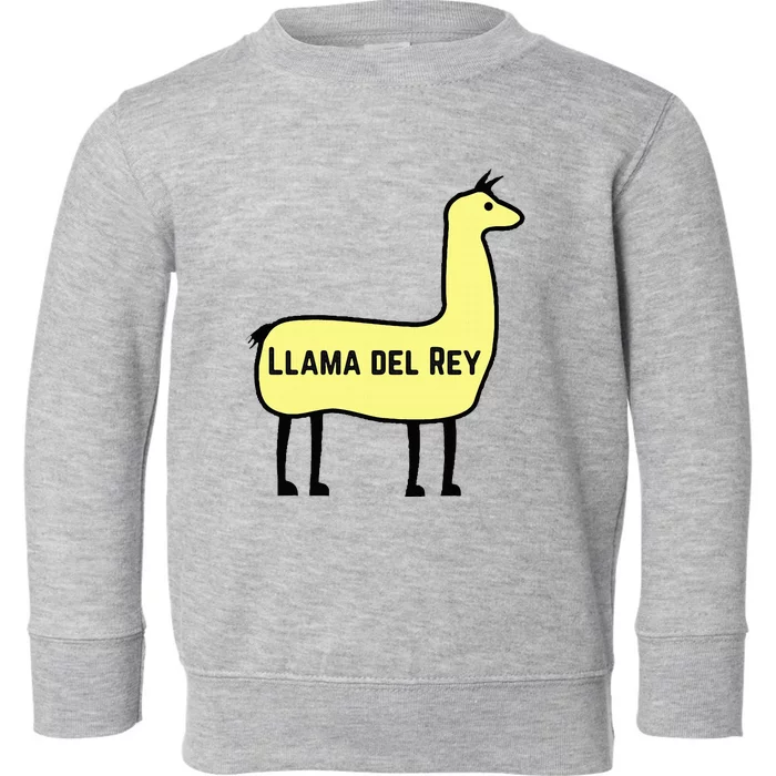 Llama Del Rey Lana funny music animal Toddler Sweatshirt