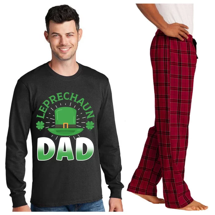 Leprechaun Dad St Patricks Day Ireland Shamrock Irish Father Funny Gift Long Sleeve Pajama Set