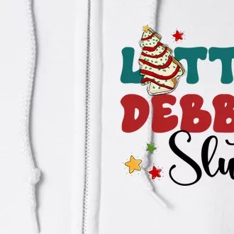 Little Debble Slut Cake Merry Christmas Tree Cake Gift Full Zip Hoodie