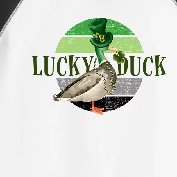 Lucky Duck St Patricks Day Duck Hunting Silly Goose Gift Toddler Fine Jersey T-Shirt