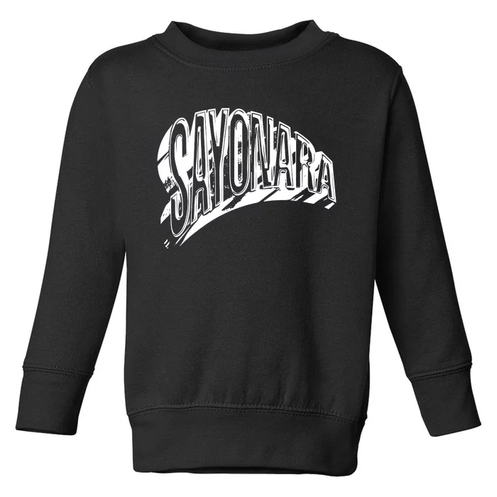 áLvaro DíAz Sayonara Metallic Toddler Sweatshirt