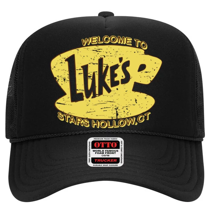 Lukes Diner Stars Hollow High Crown Mesh Trucker Hat