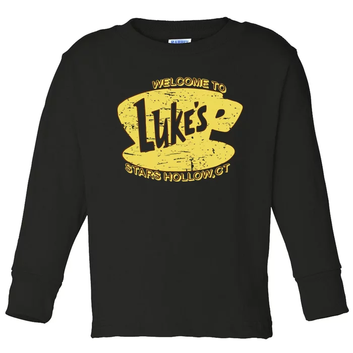 Lukes Diner Stars Hollow Toddler Long Sleeve Shirt