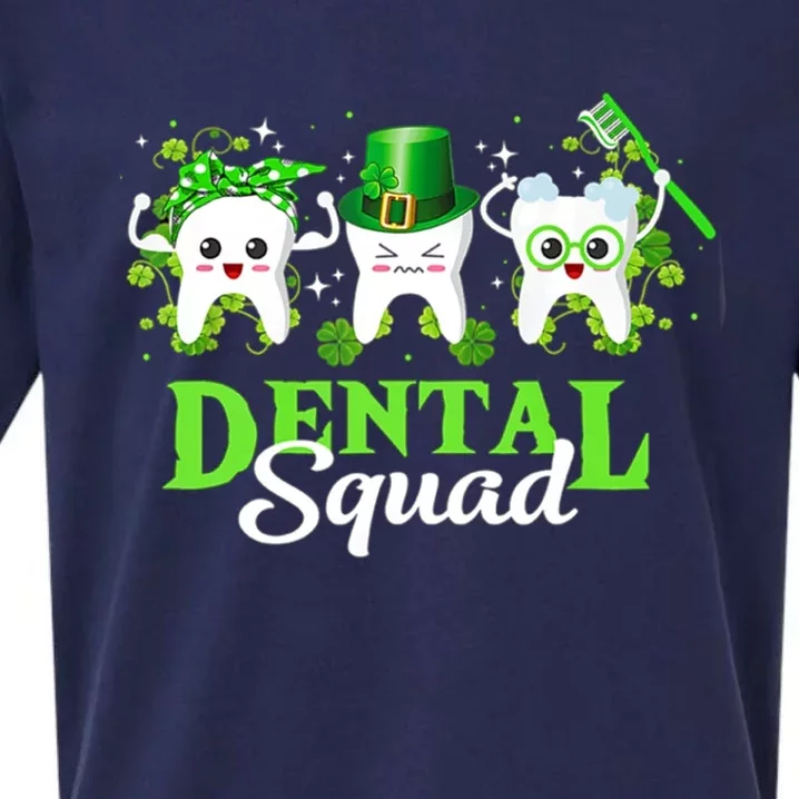 Leprechaun Dental Squad Dentist Shamrocks St Patricks Day Meaningful Gift Sueded Cloud Jersey T-Shirt