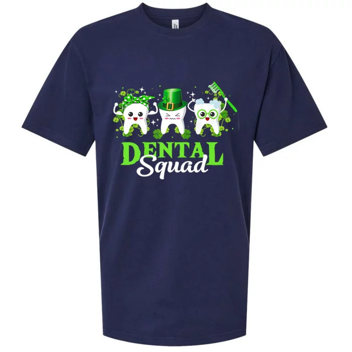 Leprechaun Dental Squad Dentist Shamrocks St Patricks Day Meaningful Gift Sueded Cloud Jersey T-Shirt