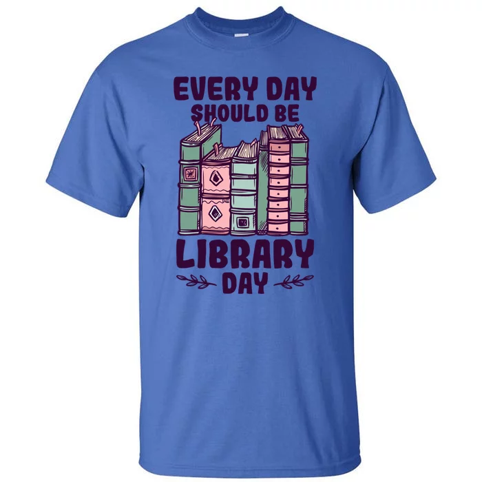 Library Day School Librarian Library Worker Cute Gift Tall T-Shirt