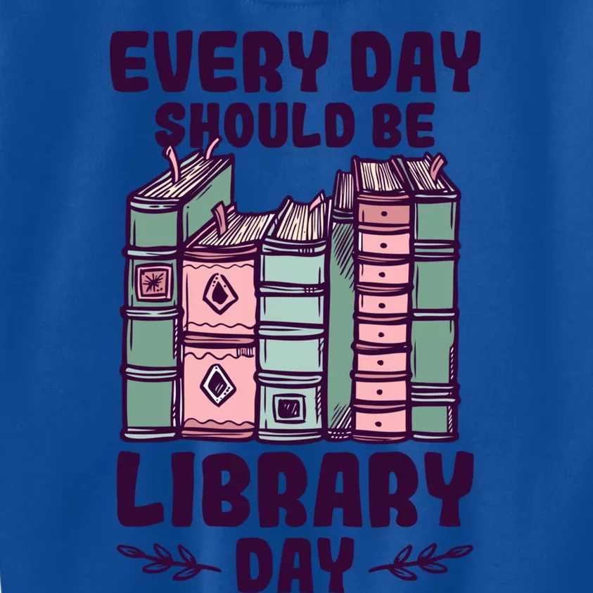 Library Day School Librarian Library Worker Cute Gift Kids Sweatshirt