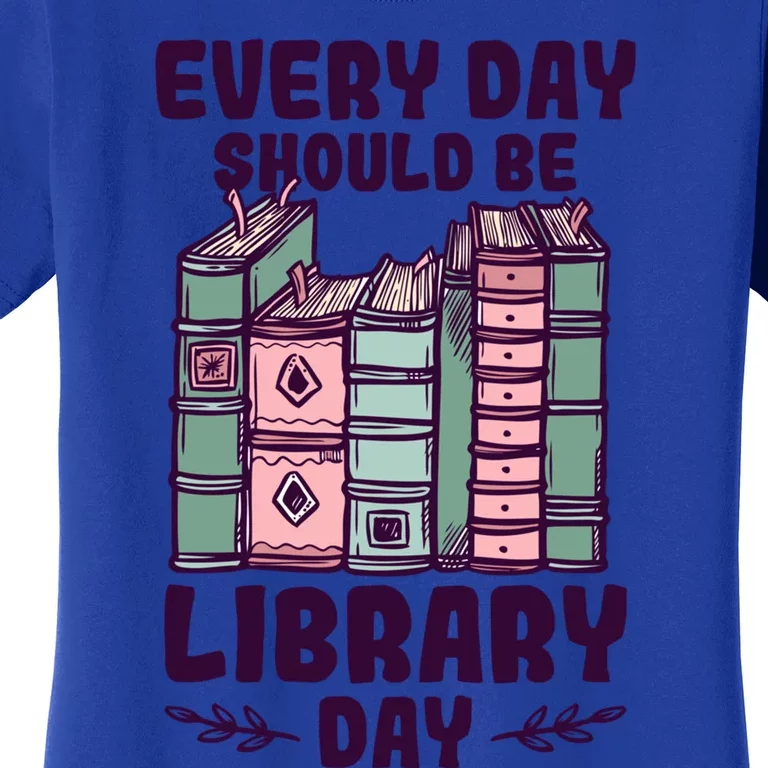 Library Day School Librarian Library Worker Great Gift Women's T-Shirt