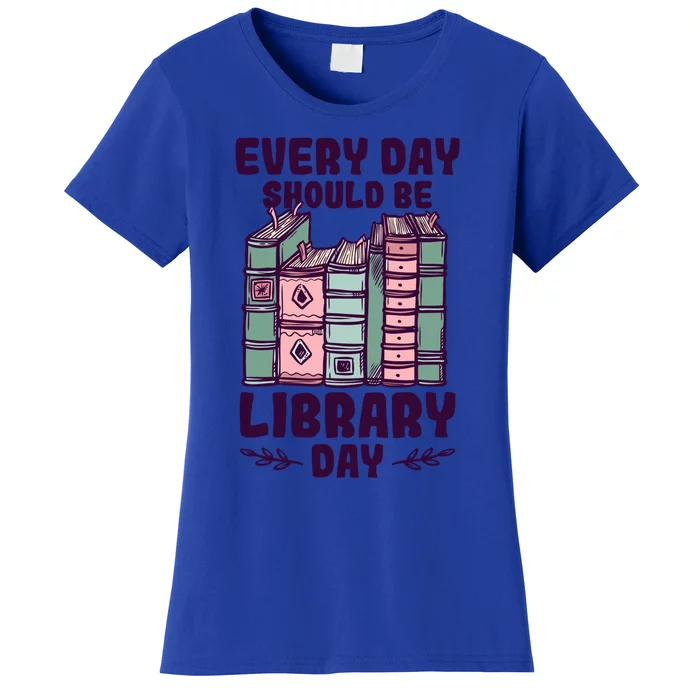 Library Day School Librarian Library Worker Great Gift Women's T-Shirt