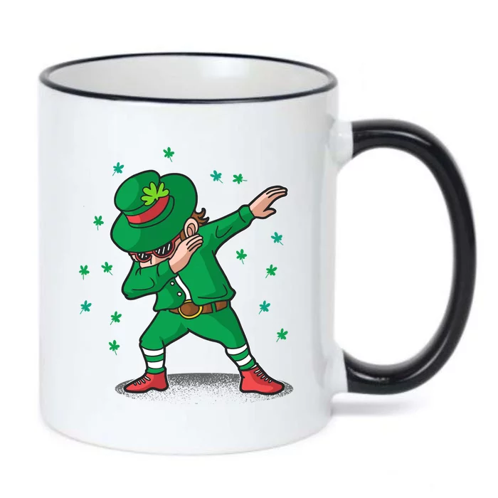 Leprechaun Dab St Patrick's Day Party Black Color Changing Mug