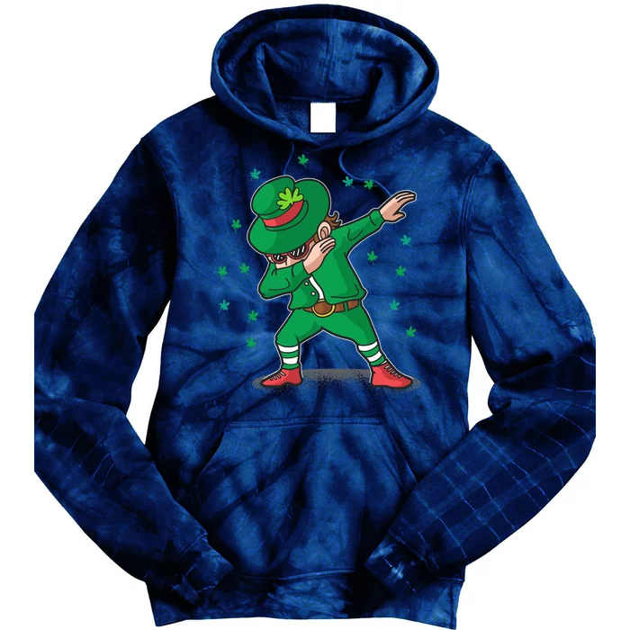 Leprechaun Dab St Patrick's Day Party Tie Dye Hoodie