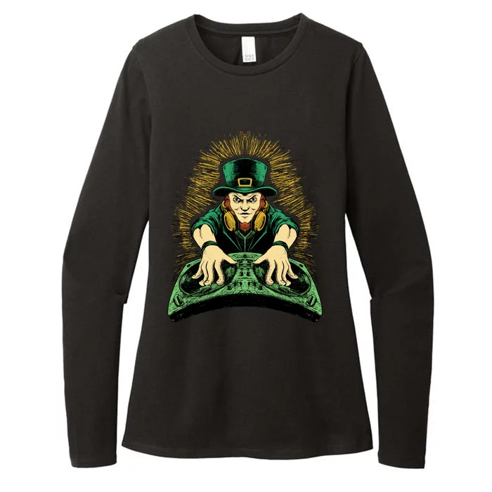 Leprechaun Dj St Patricks Womens CVC Long Sleeve Shirt