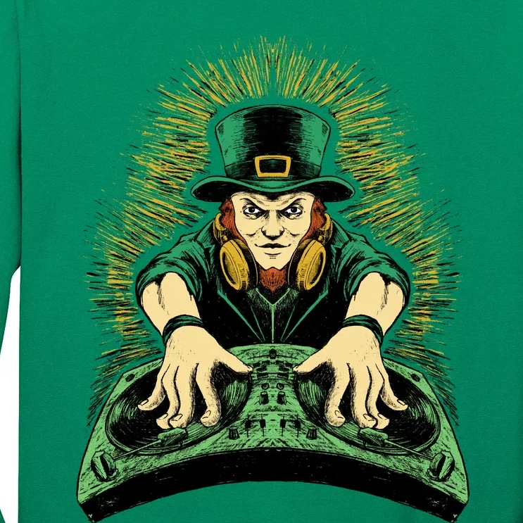 Leprechaun Dj St Patricks Long Sleeve Shirt