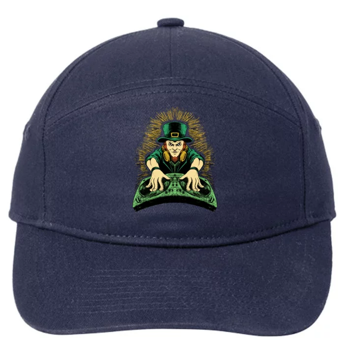 Leprechaun Dj St Patricks 7-Panel Snapback Hat