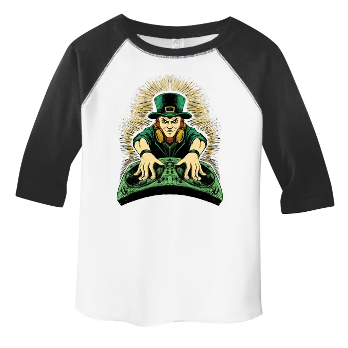 Leprechaun Dj St Patricks Toddler Fine Jersey T-Shirt