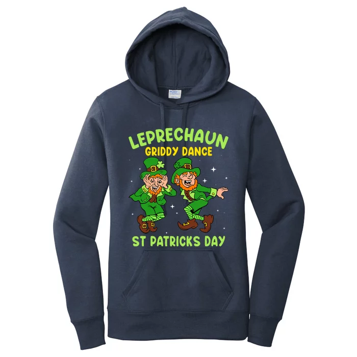 Leprechaun Dance St Patricks Day Funny Irish Women's Pullover Hoodie