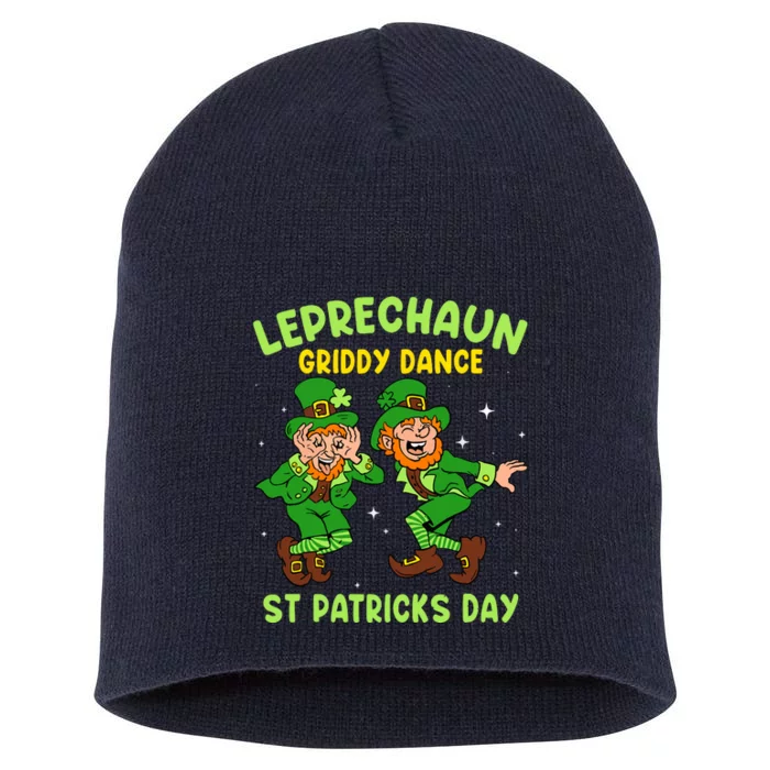 Leprechaun Dance St Patricks Day Funny Irish Short Acrylic Beanie