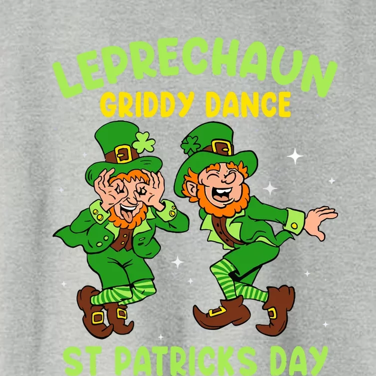 Leprechaun Dance St Patricks Day Funny Irish Women's Crop Top Tee