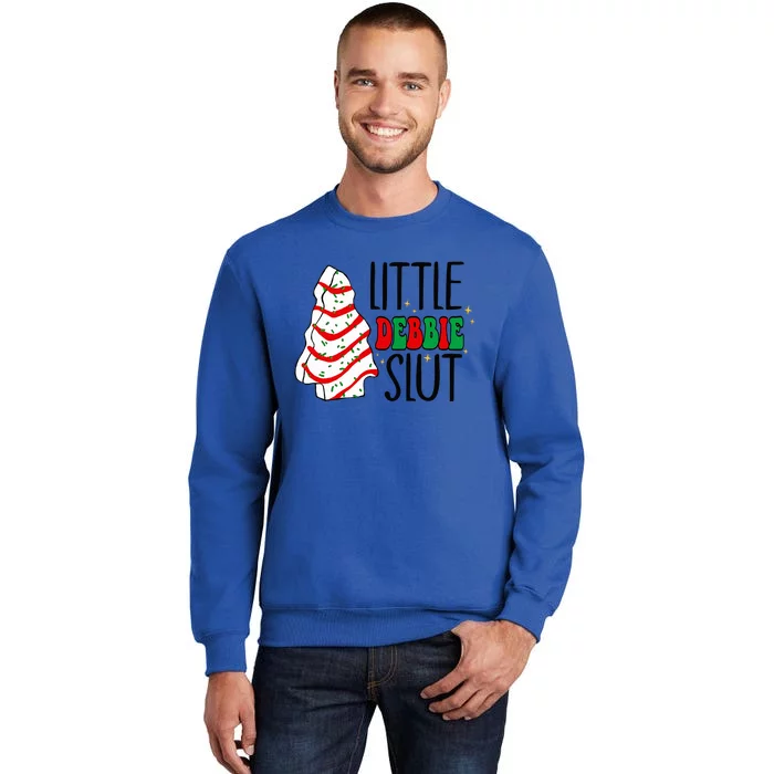 Littie Debbie Slut Funny Christmas Tree Cakes Xmas Tall Sweatshirt